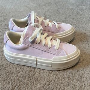 Converse Lilac Platform Sneakers